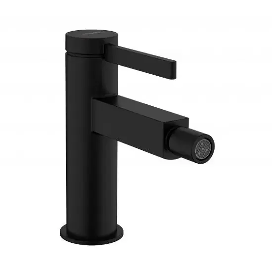 Vezi acum Baterie bideu monocomanda, cu ventil push-open, negru mat (matt black), Hansgrohe Finoris 76200670