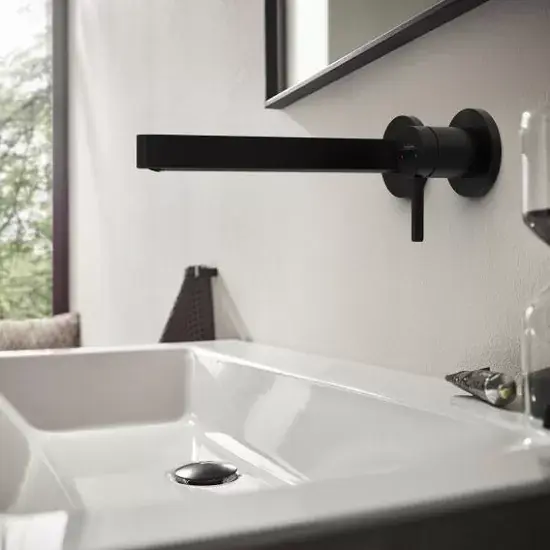 Baterie lavoar monocomanda, cu montaj incastrat, negru mat (matt black), Hansgrohe Finoris 76050670 Comandă acum