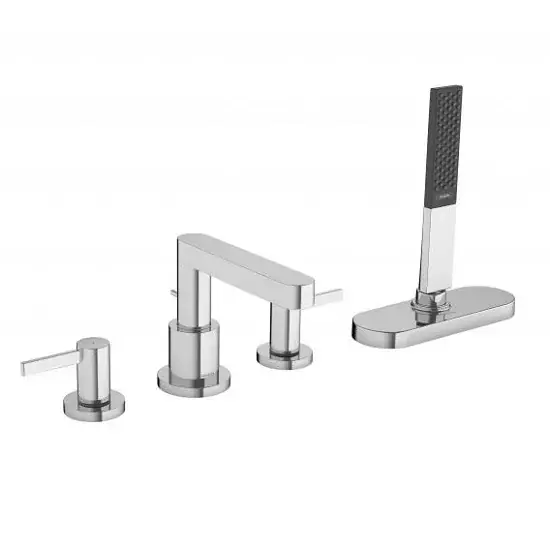 Baterie cada dus cu montaj pe cada, cu 4 orificii, crom, Hansgrohe Finoris 76444000 Calitate înaltă