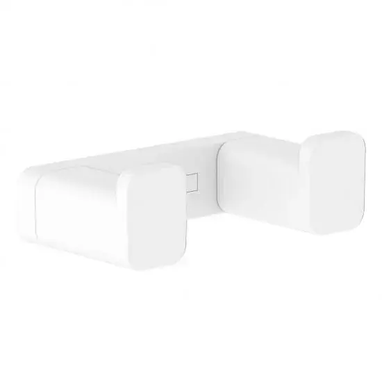 Vezi acum Cuier dublu baie, alb mat (matt white), Hansgrohe AddStoris 41755700