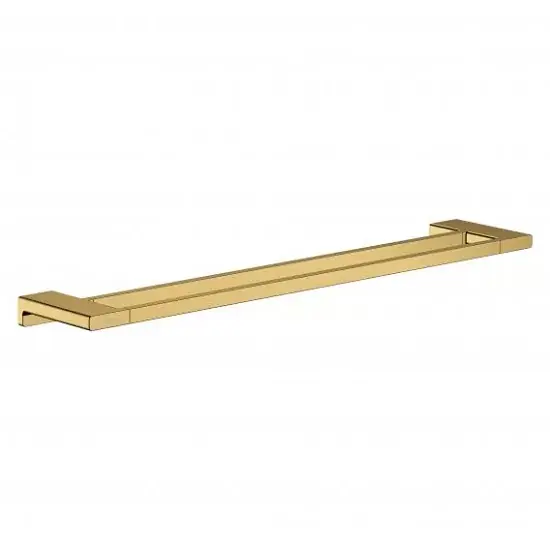 Suport dublu pentru prosop 60 cm, auriu lucios (polished gold optic), Hansgrohe AddStoris 41743990 Premium
