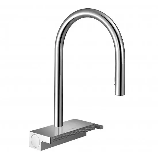 Baterie de bucatarie monocomandata 170, cu dus extractibil 3 jet, crom, Hansgrohe Aquno Select M81 73837000 Preț redus