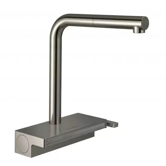 Vezi acum Baterie de bucatarie monocomandata 250, cu dus extractibil 2 jet, sBox, inox (Stainless Steel Finish), Hansgrohe Aquno Select M81 73830800