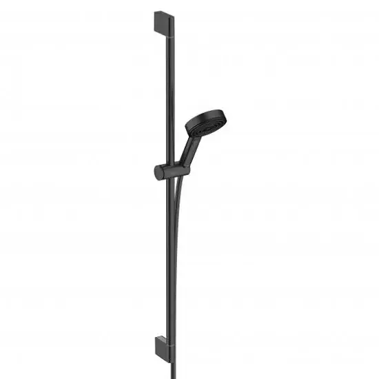 Livrare expres Set de dus, cu para bara 90 cm si furtun Relaxation EcoSmart, negru mat (matt black), Hansgrohe Pulsify Select 24171670