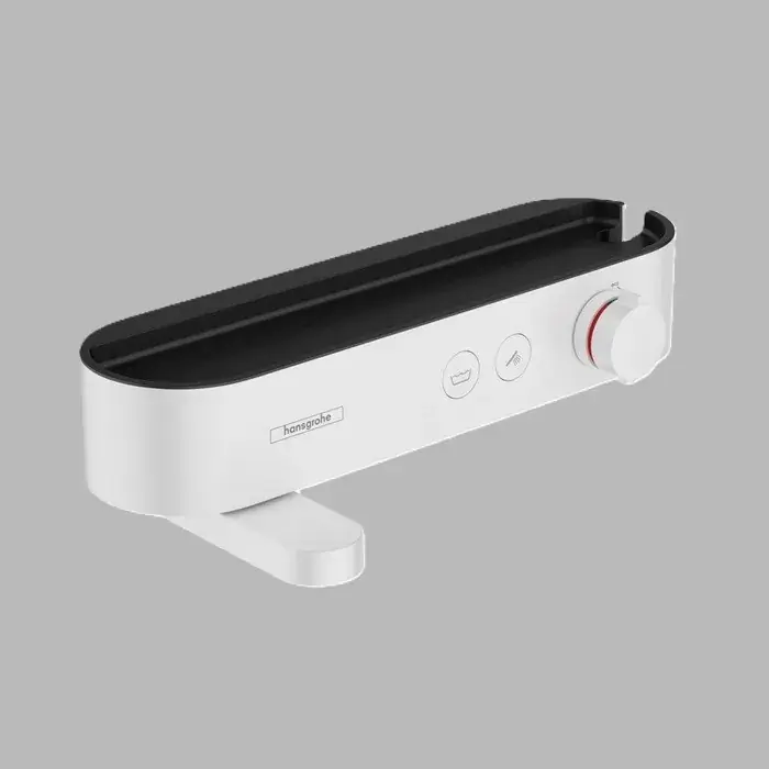 Baterie cada dus termostatata 400, alb mat (matt white), Hansgrohe ShowerTablet Select 24340700 Ofertă exclusivă