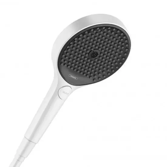 Para de dus mobila 3 jet EcoSmart, alb mat (matt white), Hansgrohe Rainfinity 130 26865700 Ofertă limitată