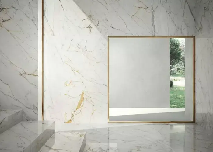 Cumpără acum Gresie portelanata, cu efect de marmura, Marazzi Allmarble Golden White