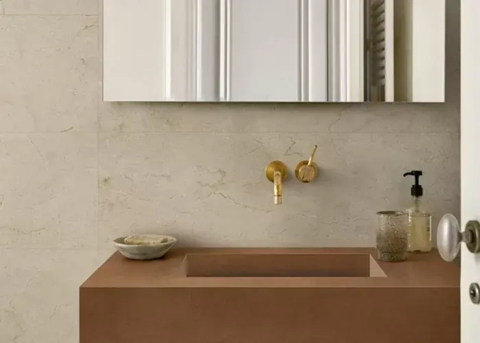 Faianta rectificata, cu efect de marmura, Marazzi Fabula Marfil Retur ușor