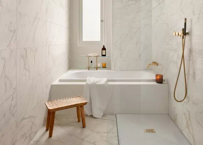 Faianta rectificata, cu efect de marmura, Marazzi Fabula Golden Calitate înaltă