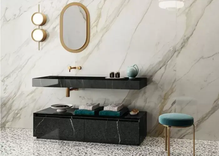 Reducere extra Faianta rectificata, cu efect de marmura, Marazzi Fabula Calacatta