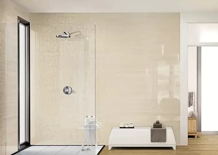 Discount Faianta rectificata, cu efect de marmura, Marazzi Marbleplay Travertino