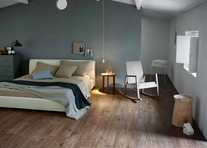 Gresie portelanata rectificata, cu aspect de lemn, Marazzi Treverkhome Castagno Mai ieftin