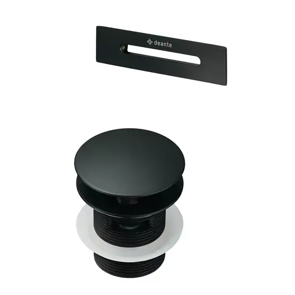 Ventil pentru cada de baie si ornament, negru mat, Deante KYY_N10B Lichidare de stoc