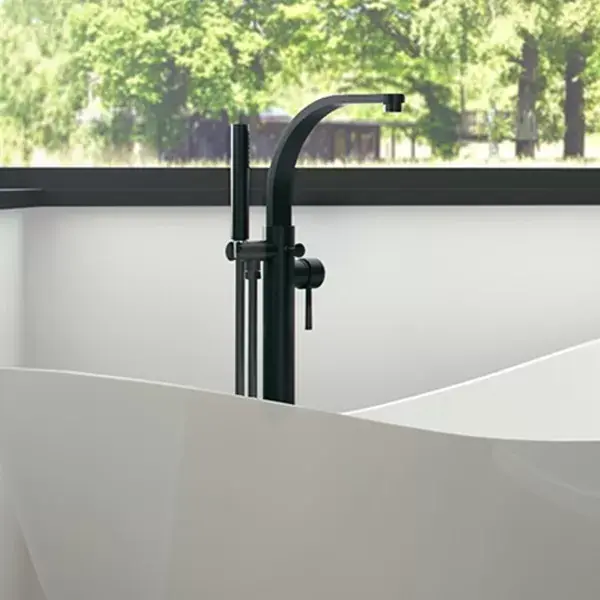 Baterie cada dus freestanding, grafit periat, Besco Decco III Easy-Box BW-DIII-GR Reducere extra