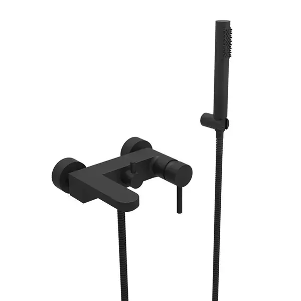 Baterie cada dus monocomanda, cu set de dus inclus, negru mat, Besco Decco BW-DS-CZ Promoție