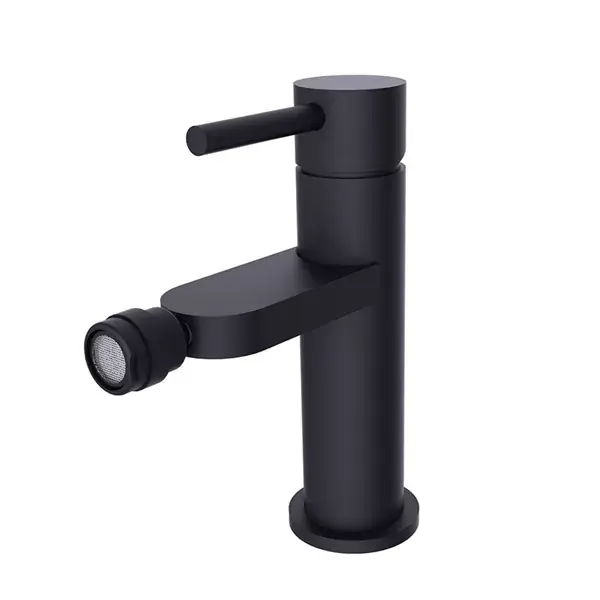 Baterie bideu monocomanda, fara ventil, negru mat, Besco Decco BB-D-CZ Reducere extra