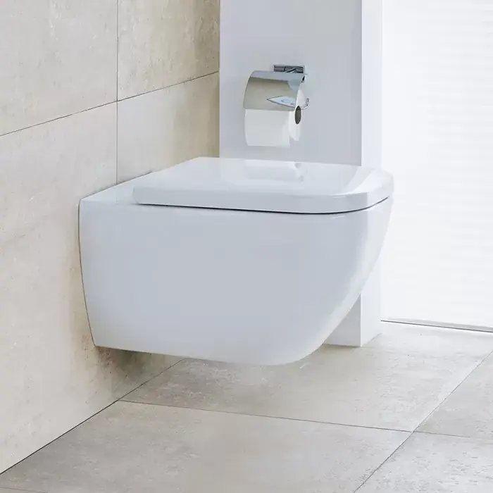 Vas WC suspendat Rimless, cu prindere ascunsa, alb, Duravit Happy D.2, 2222090000 Mai ieftin