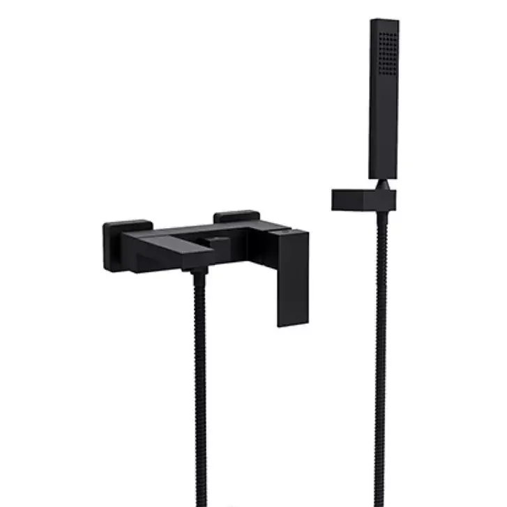 Baterie cada dus monocomanda, cu set de dus inclus, negru mat, Besco Modern-Varium BW-MVS-CZ Ofertă