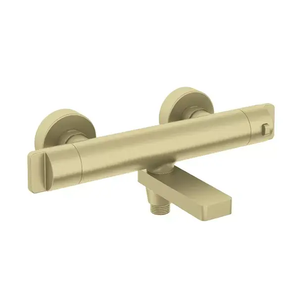 Baterie cada dus termostatata, cu doua manere, fara set de dus, auriu periat, Deante Therm BCH_R1BT Preț mic
