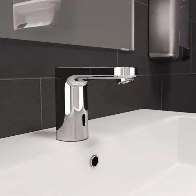 Baterie lavoar electronica, alimentare 230V, crom, Hansgrohe Vernis Blend 71501000 Premium