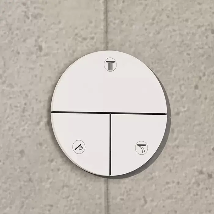 Unitate comanda, fara mixare, 3 functii, alb mat (matt white), Hansgrohe ShowerSelect Comfort S 15558700 Reducere de preț