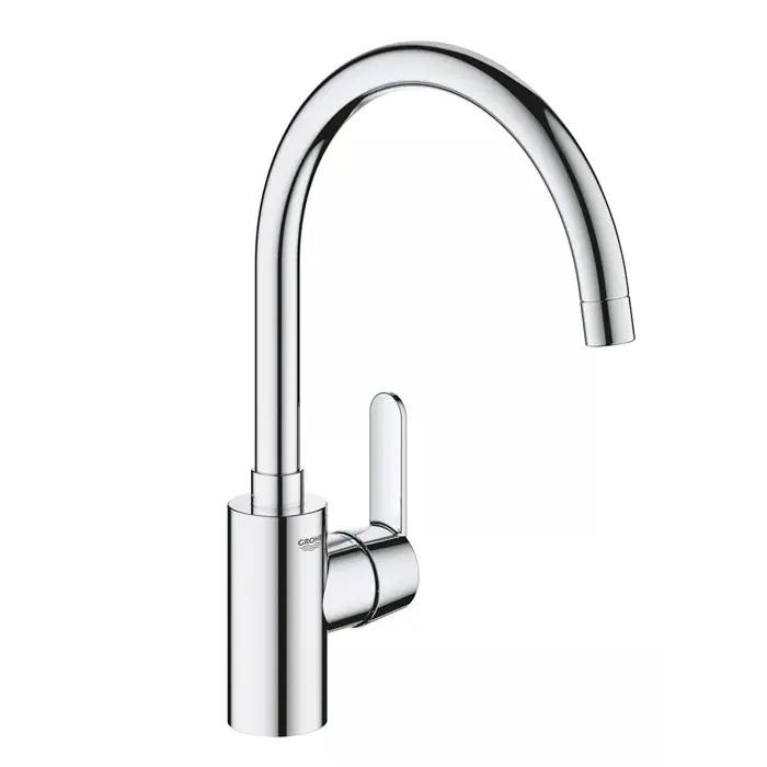Baterie de bucatarie monocomanda, cu pipa inalta, tip C, crom, Grohe Get 31494001 Ofertă specială