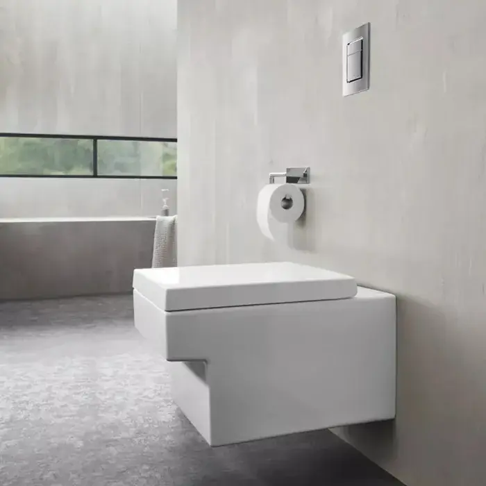 Vas wc suspendat, Rimless, PureGuard, alb lucios, Grohe Cube Ceramic 3924500H Noutate