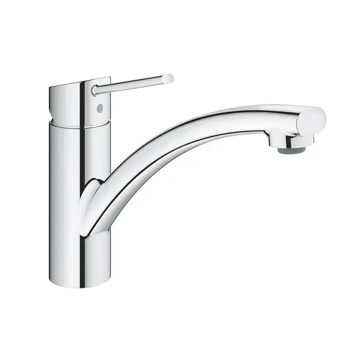 Baterie de bucatarie monocomanda, joasa, tip L, crom lucios, Grohe Swift 30358000 Lichidare de stoc