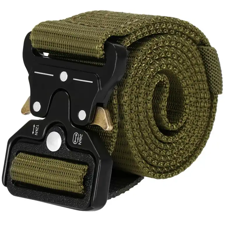 Preț redus Curea centura Tactical Combat pentru barbati 3.5 x 125 cm, rezistent, verde