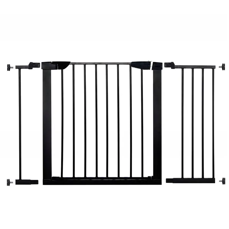 Poarta de siguranta Safety Gate pentru scari, ajustabila 110-117 cm, din otel, neagra Super ofertă