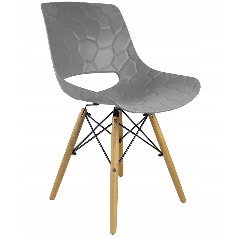 (DL) Scaun dining Lars pentru bucatarie, 40x45x78cm, gri Livrare rapidă