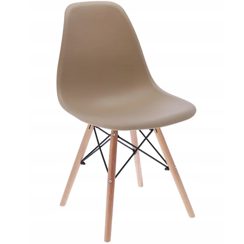 (DL) Scaun dining Eva pentru bucatarie, 46x52x81cm, maro Noutate
