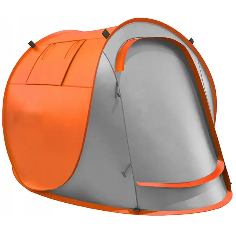 Cort plaja si picnic Sersimo, protectie UV, 210x130x90 cm, portocaliu gri Ultima șansă