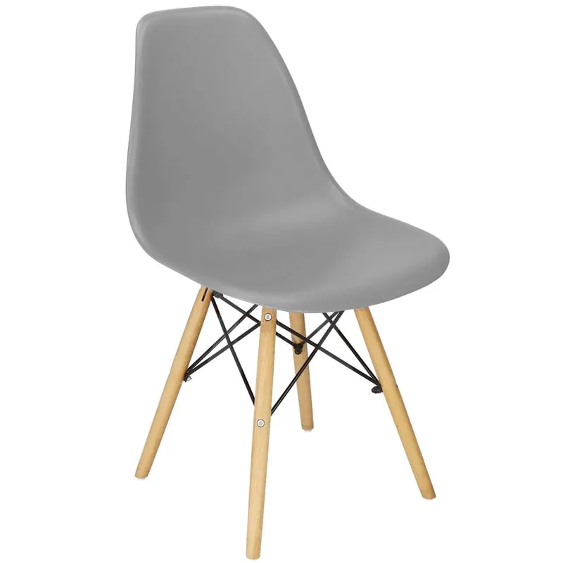 Scaun dining Scandinav pentru bucatarie, 38x42x82cm, gri inchis Cel mai bun preț