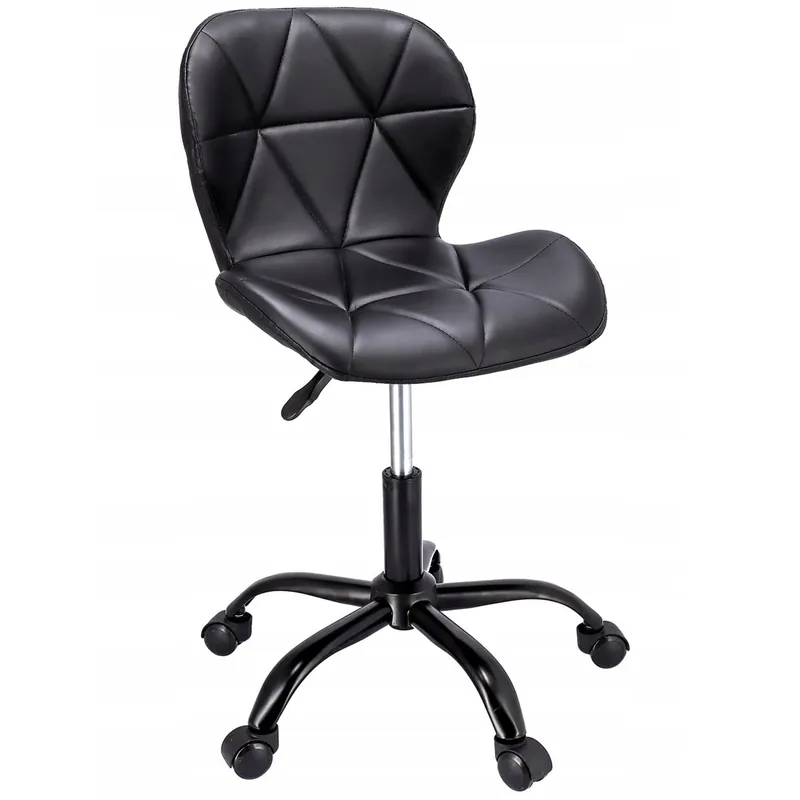 Promoție (DL) Scaun de birou ergonomic, tapitat cu piele ecologica, 100kg, negru
