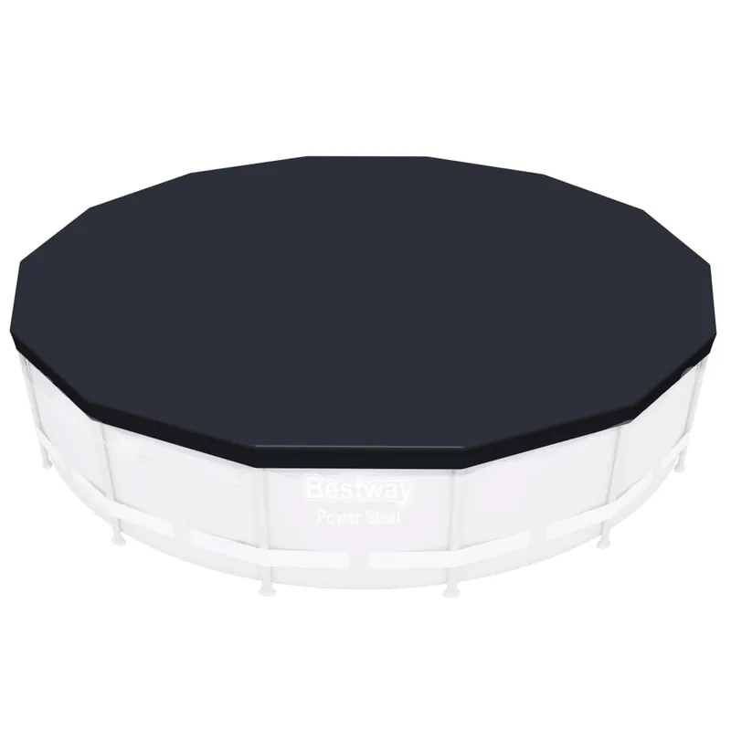 Prelata Bestway pentru piscina cu cadru metalic rotunda, 427cm Reducere extra