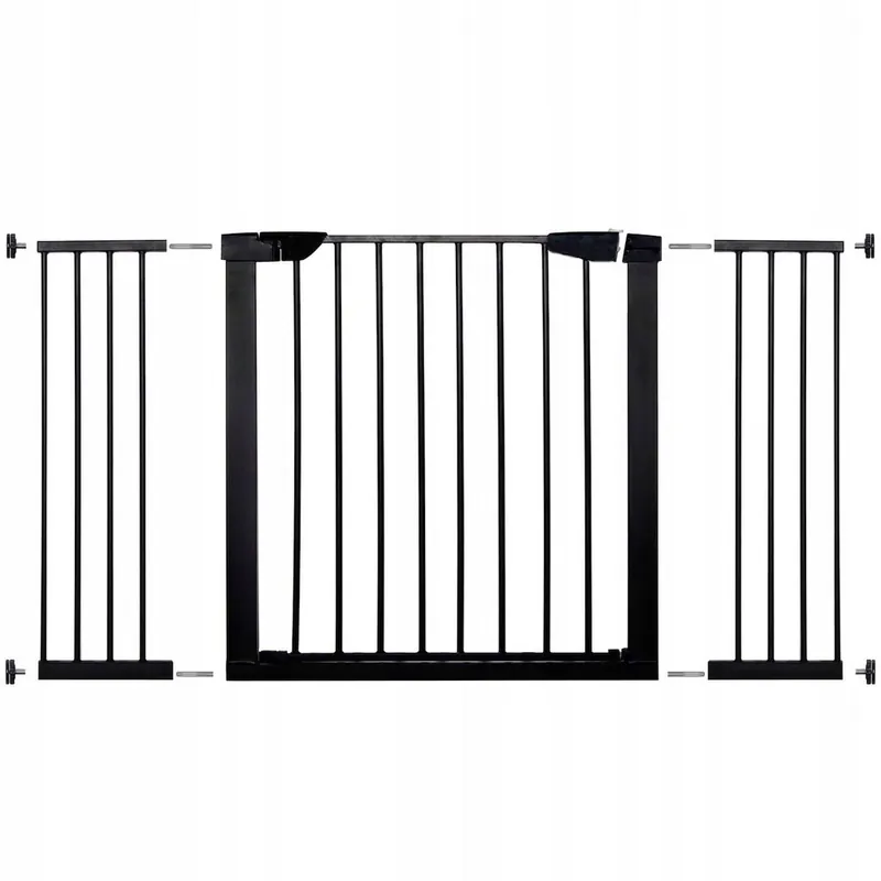 Poarta de siguranta Safety Gate pentru scari, ajustabila 131-138 cm, din otel, neagra Discount
