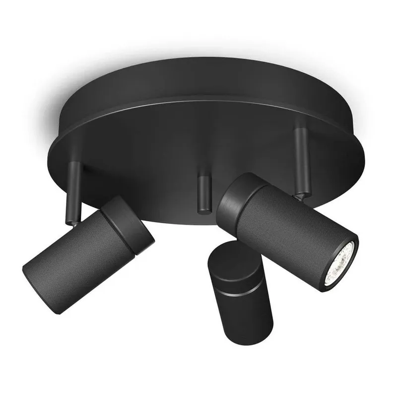 Holder 3 Round Plafonieră Black - Herstal Cumpără online