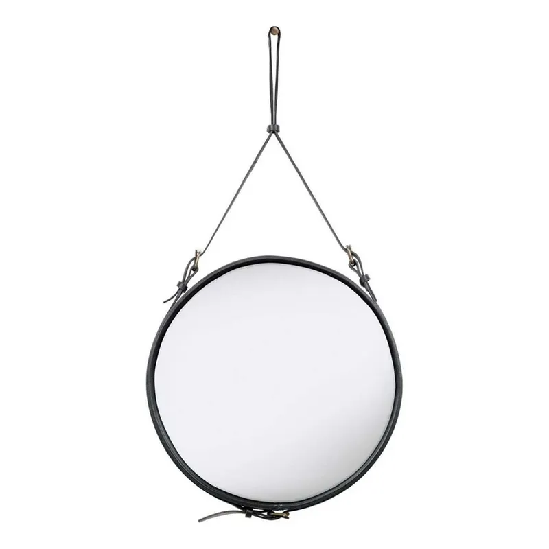 Preț mic Adnet Oglindă Circular Ø58 Black Leather - GUBI