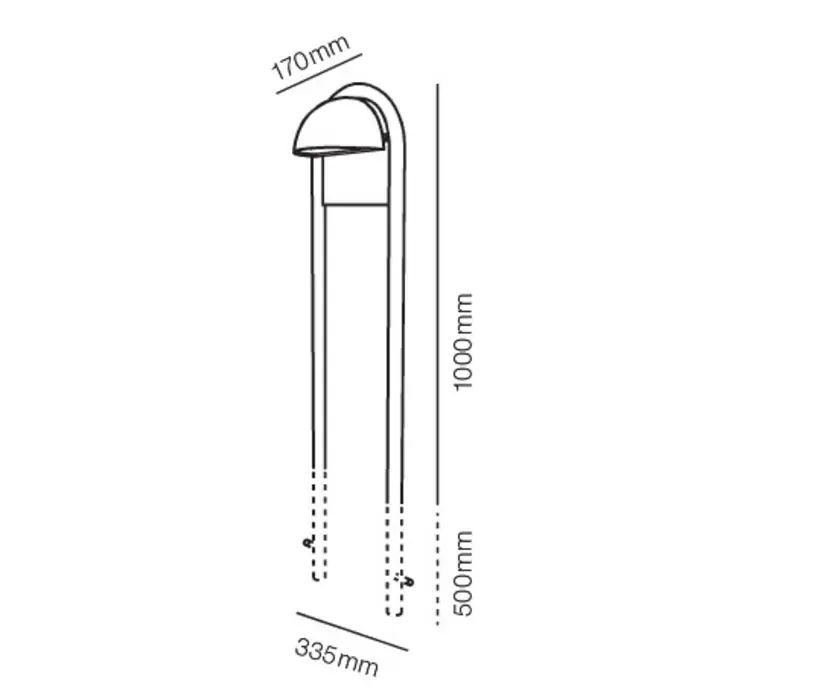 Livrare rapidă Rørhat Stand 1000mm Galvanised - LIGHT-POINT