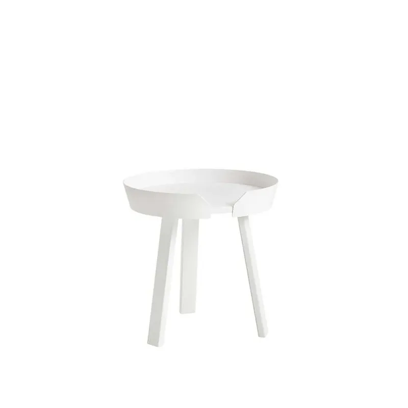 Premium Around Masă Laterală/Sofa de masă Small White - Muuto