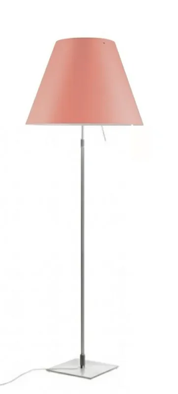Costanza Lampadar cu Dimmer Aluminium cu Edgy Pink - Luceplan Popular