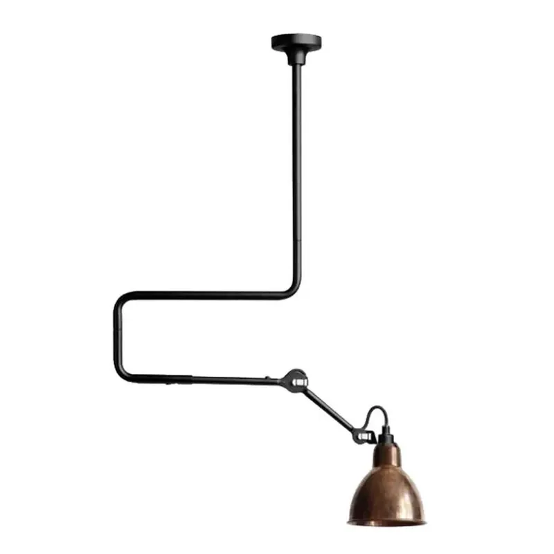 312 Plafonieră Black/Raw Copper - Lampe Gras Super ofertă