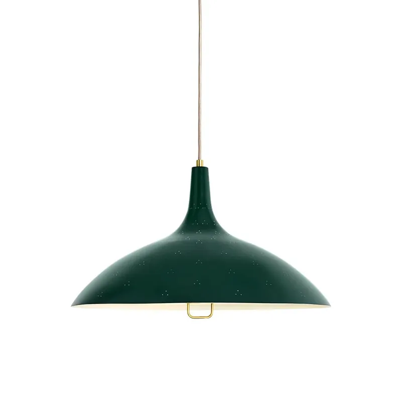 1965 Lustră Pendul Brass/Green - GUBI Noutate