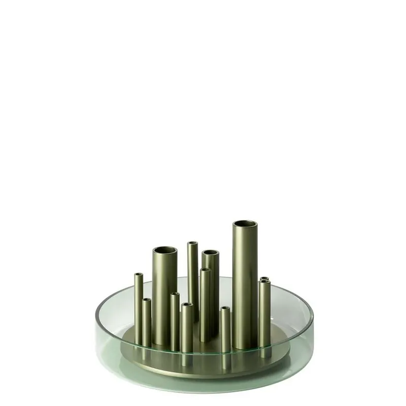 Ikeru Vase Low Forest Green - Fritz Hansen Reduceri