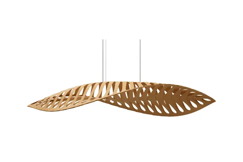 Retur ușor Navicula Lustră Pendul Medium Bamboo - David Trubridge