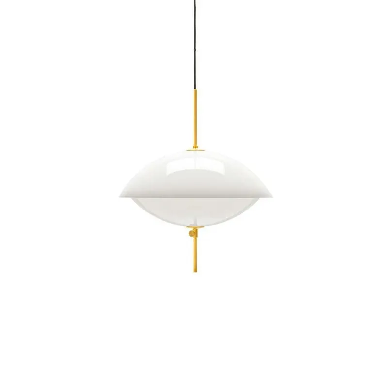 Clam Lustră Pendul Ø440 Opal/Brass - Fritz Hansen Promoție