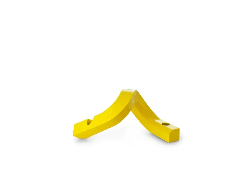 Ofertă exclusivă Crooked Suport pentru Lumânări Two Galben - Normann Copenhagen