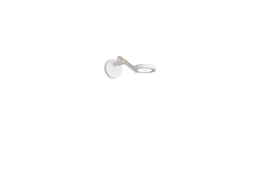 Aplică de perete String W0, DTW, mată/albă/portocalie - Rotaliana Reducere extra