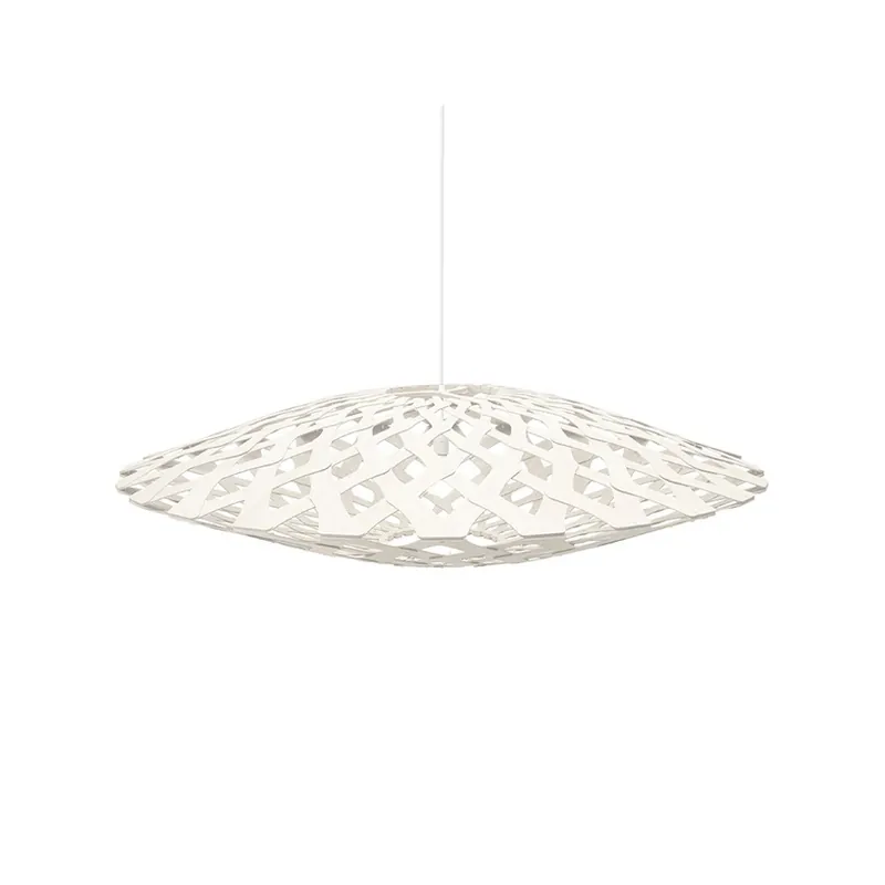 Premium Flax Lustră Pendul Ø110 2 Laturi Alb - David Trubridge